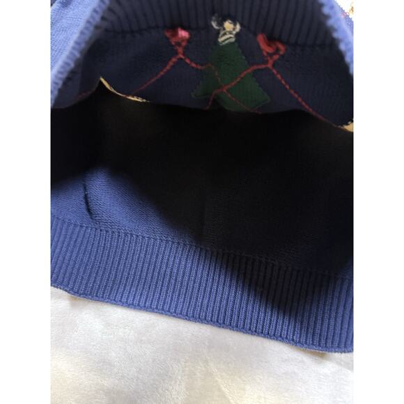 Vintage Kalvin Diamond Grandpa Golf Sweater Cable Knit Preppy Ireland Athleisure - Picture 6 of 12